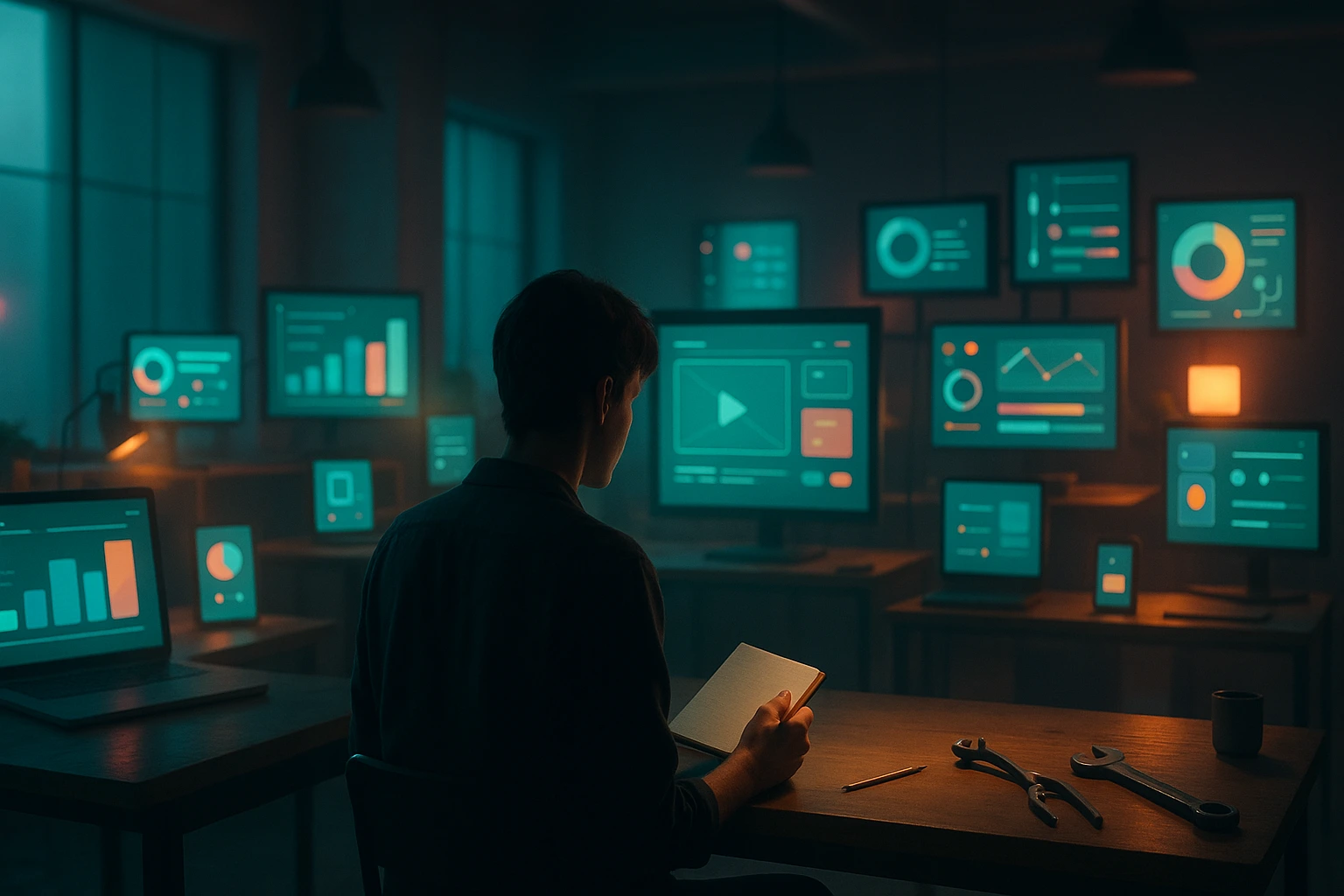 Surrounded by tools, but reaching for clarity 