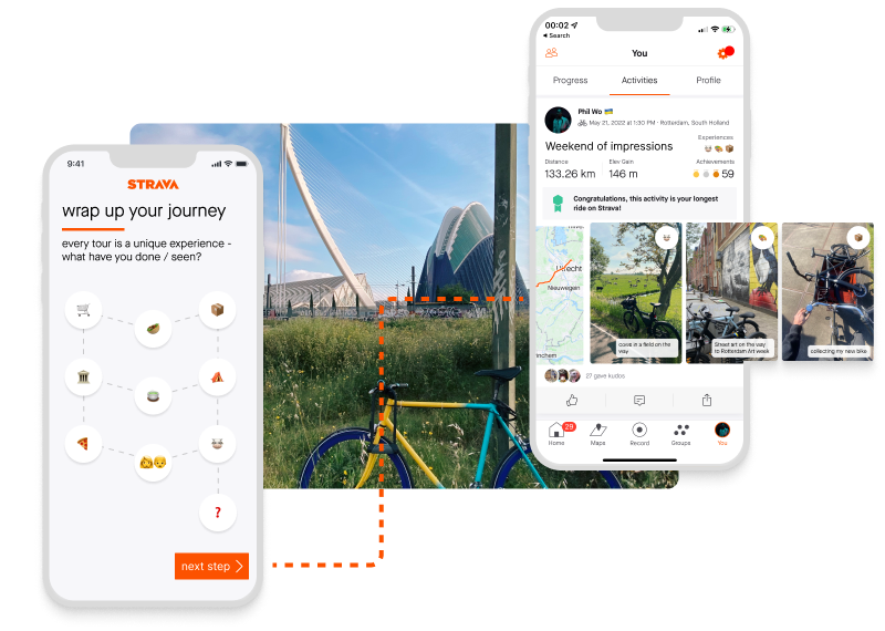 Strava Experience - Collecting Moments
