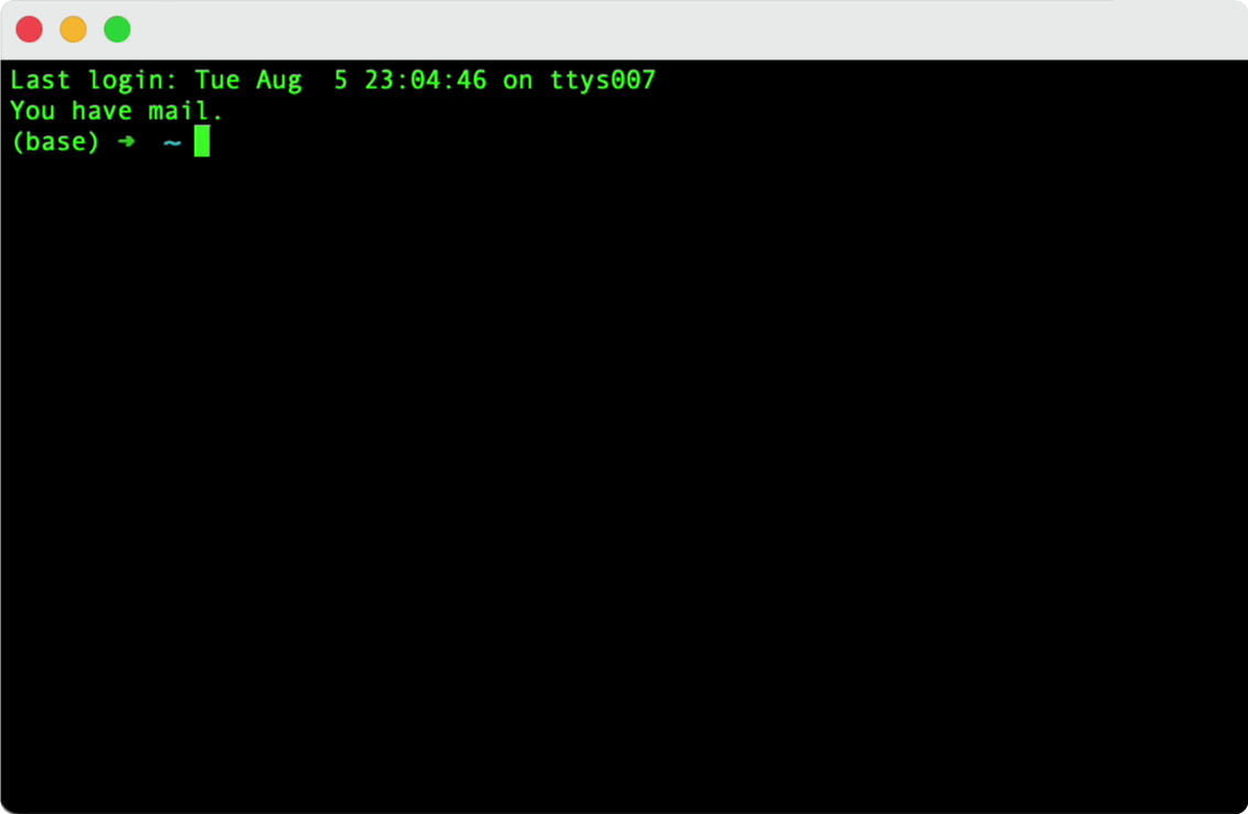 Terminal on macOS - but most commands are interoperable 